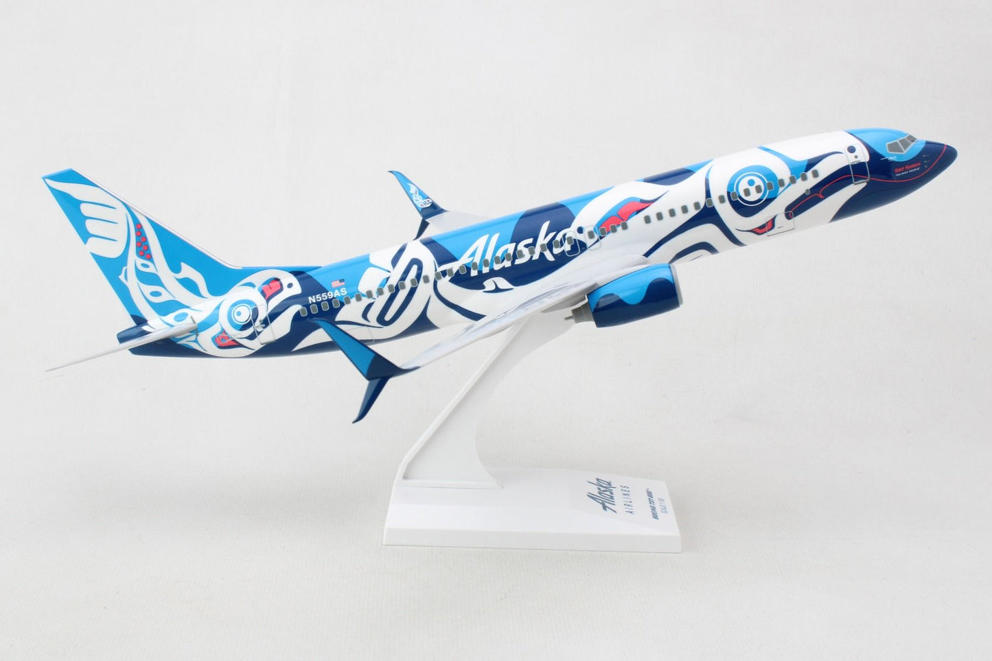 Alaska Airlines Xáat Kwáani (Salmon People) Model Aircraft