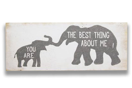 You Are The Best Thing About Me Wood Nursery Wall Sign