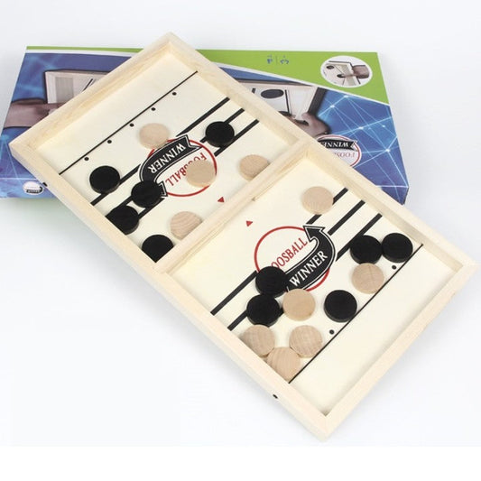 Wooden Catapult Chess Interactive Board Game Toy Double Game